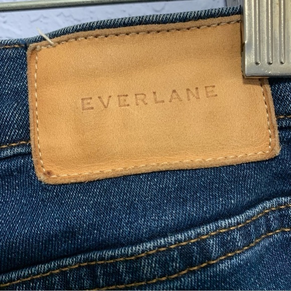 Everlane Mid-Rise Dark Wash Skinny Ankle Jeans - Picture 8 of 9